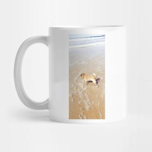 Pug Dog Beach Fun Mug